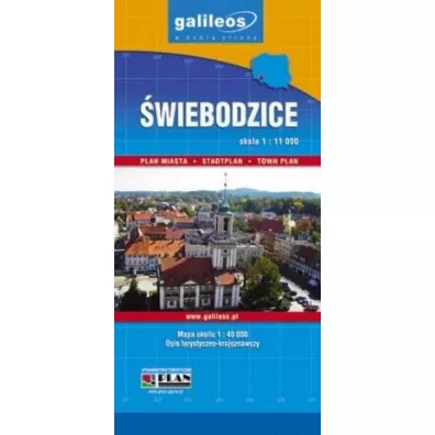 Plan miasta - �wiebodzice 1:11 000