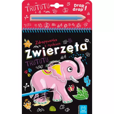 Zwierzta. Zdrapywanka z rysikiem