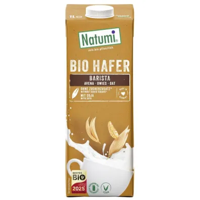 Natumi Nap�j owsiano-sojowy barista bez dodatku cukr�w Zestaw 8 x 1 l Bio