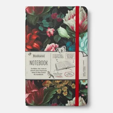 If Bookaroo Notatnik Journal A5 - Ciemne kwiaty