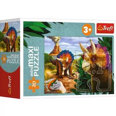 Puzzle 20 el. miniMAXI Poznaj �wiat dinozaur�w 4 Trefl
