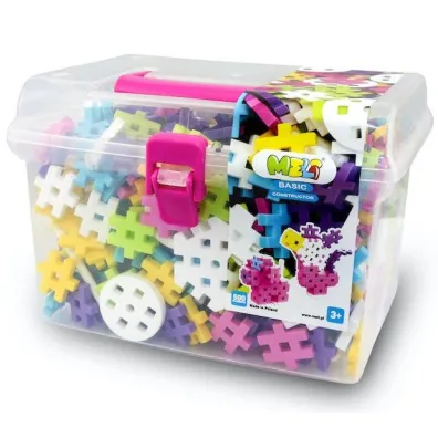Klocki Meli Basic Constructor Pink Travel Box 500 Element�w