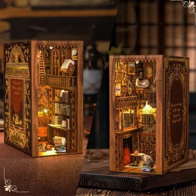 Puzzle Miniaturowy domek Book Nook Klimatyczna ksi�garnia Habarri
