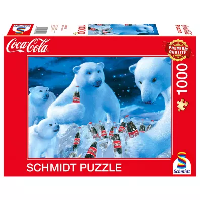 Puzzle 1000 el. Coca-Cola. Nied�wiedzie polarne Schmidt