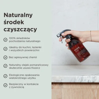 Kit and Kin Naturalny uniwersalny p�yn do sprz�tania domu, o zapachu cytrus�w 500 ml
