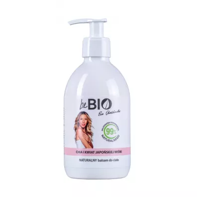beBIO Ewa Chodakowska Naturalny balsam do ciaa Chia i kwiat japoskiej wini 400 ml