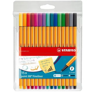 Stabilo Cienkopisy Point w etui 15 szt.