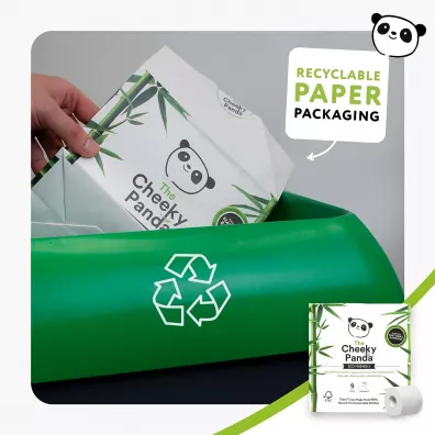 The Cheeky Panda Bambusowy papier toaletowy 4 szt.