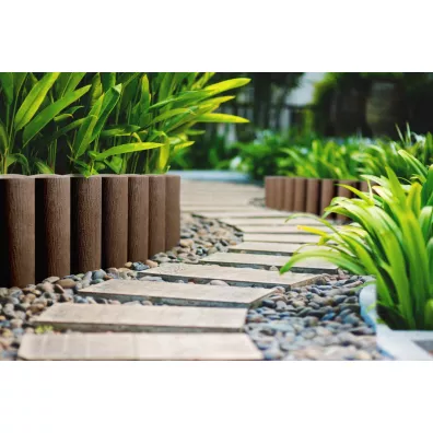 Cellfast Palisada ogrodowa 4 Standard grafitowa 15,5 cm x 2,3 m