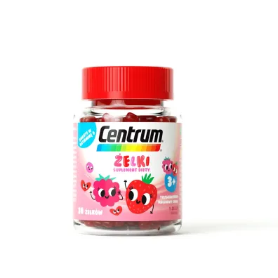 Centrum �elki witaminy dla dzieci od 3. roku �ycia - suplement diety o smaku truskawkowo-malinowym 30 szt.