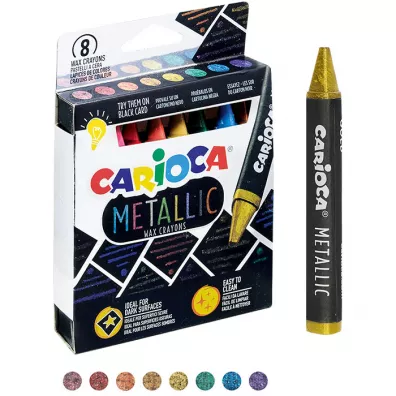 Carioca Kredki wiecowe metaliczne 8 szt.
