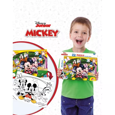 Disney Junior Puzzle Double-Face M-PLUS 48 Mickey Lisciani