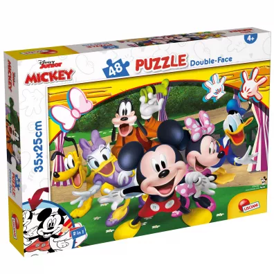 Disney Junior Puzzle Double-Face M-PLUS 48 Mickey Lisciani
