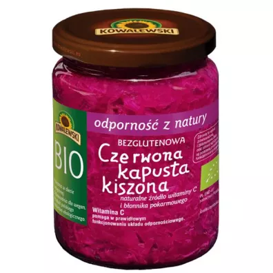 Kowalewski Kapusta kiszona czerwona 400 g Bio