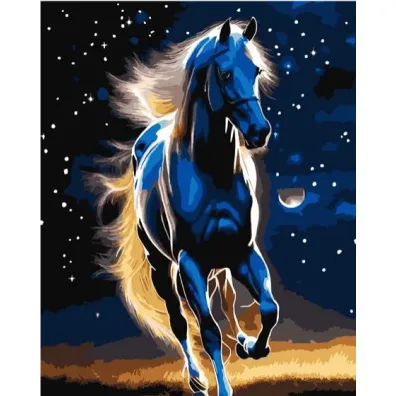 Qbee Malowanie po numerach - Dumny ko� 40x50cm