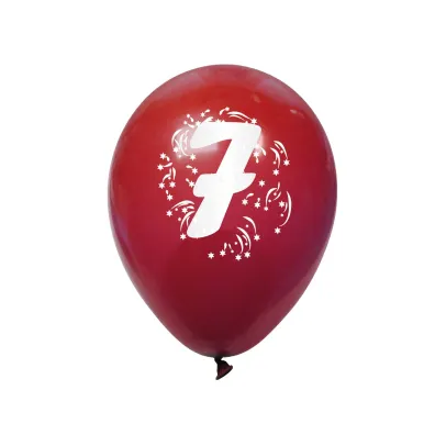 Arpex Balon dekoracyjny z nadrukiem cyfera 7 K7943