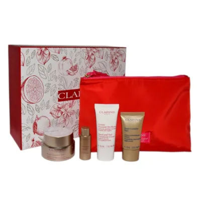Clarins Zestaw Nutri Lumiere Krem do twarzy na dzie� + Nutri Lumiere Lotion + Nutri Lumiere Krem do twarzy na noc + Krem do d�oni i paznokci
