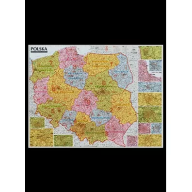Polska. Mapa kod�w pocztowych (listwa)
