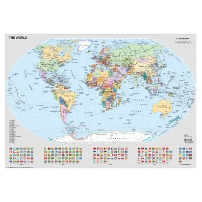 Puzzle 1000 el. Polityczna mapa �wiata Ravensburger