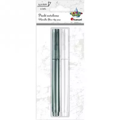 Titanum Pisak metaliczny bia�y, srebrny 2 szt.