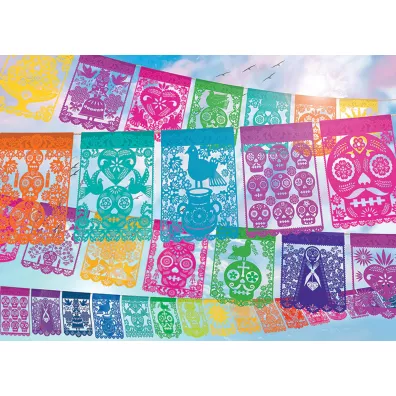 Puzzle 500 el. Meksyka�ska sztuka ludowa Cobble Hill