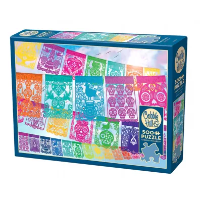 Puzzle 500 el. Meksyka�ska sztuka ludowa Cobble Hill