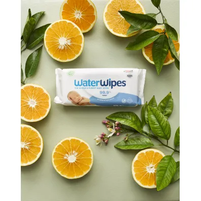 Waterwipes Chusteczki nawil�ane nas�czane czyst� wod� Biodegradowalne 60 szt.