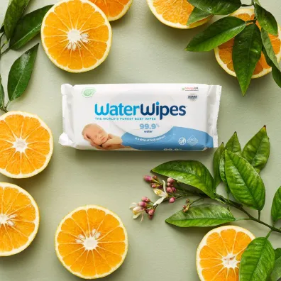 Waterwipes Chusteczki nawil�ane nas�czane czyst� wod� Biodegradowalne 60 szt.