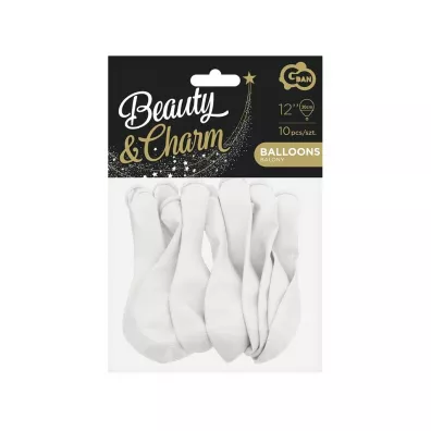 Godan Balony pastelowe Beauty&Charm bia�e 30cm