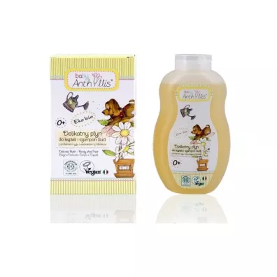 Baby Anthyllis Szampon i pyn do kpieli 2w1 proteiny ryu i ekstrakt z hibiskusa 400 ml