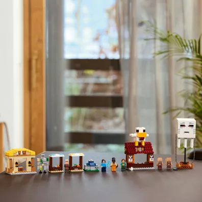 LEGO Minecraft Atak balonowego Ghasta na wiosk 21273