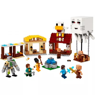 LEGO Minecraft Atak balonowego Ghasta na wiosk 21273