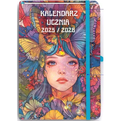 Kalendarz Ucznia 2025/2026 B6 TNS Dziewczyna Antra