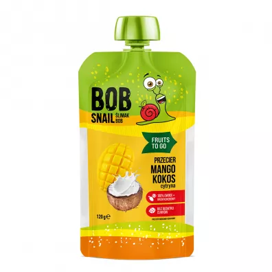 Bob Snail Smoothie mango-kokos-cytryna bez dodatku cukru 120 g