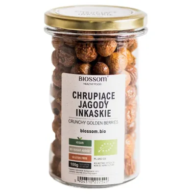 Biossom Jagody inkaskie liofilizowane chrupi�ce bezglutenowe 100 g Bio