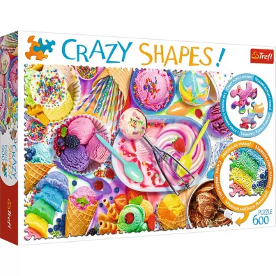 Puzzle 600 el. Crazy Shapes Sodkie marzenie Trefl