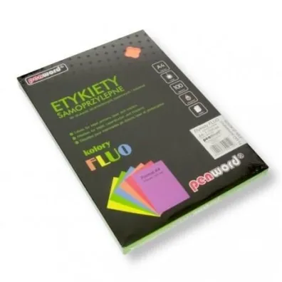 Polsirhurt Etykiety samoprzylepne A4 fluo pomara�czowe 100 szt.