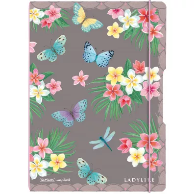 Herlitz Notatnik PP A4 Flex Ladylike Butterflies