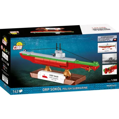 Historical collection wwii COBI klocki Polish Submarine ORP Sok� COBI-4863