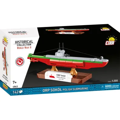 Historical collection wwii COBI klocki Polish Submarine ORP Sok� COBI-4863