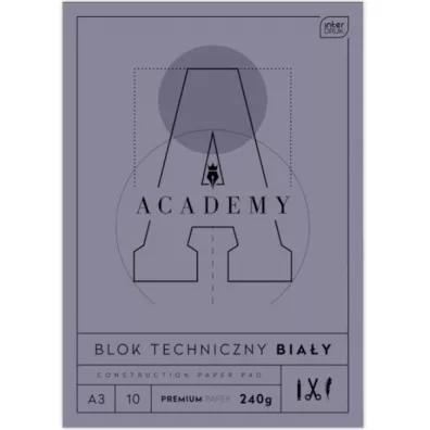 Interdruk Blok techniczny A3  Academy 240g 10 kartek