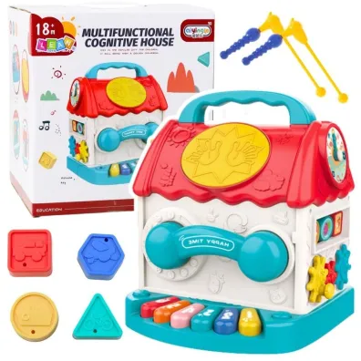 Domek interaktywny sorter z d�wi�kiem LeanToys