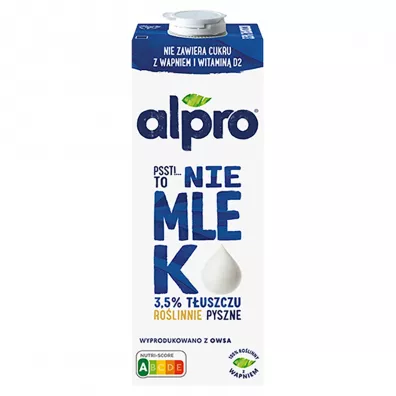 Alpro To nie mleko - Napj Owsiany Bez Cukru 1 l