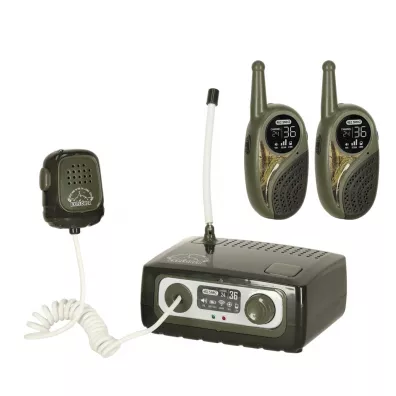 Walkie talkie kr�tkofal�wka zestaw z central� dla dzieci wojskowy zasi�g 333 m