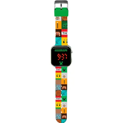 Zegarek LED z kalendarzem Minecraft MIN4272