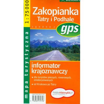Mapa - Zakopianka Tatry i Podhale 1:75 000