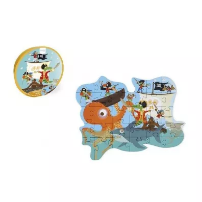 Puzzle konturowe 29 el. Piraci Scratch