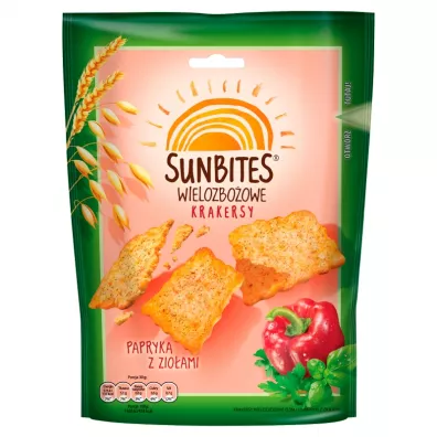 Sunbites Wielozbo�owe krakersy papryka z zio�ami 100 g