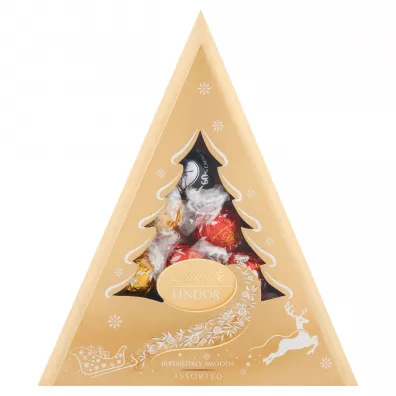 Lindt Lindor Pralinki z czekolady mlecznej bia�ej i gorzkiej z nadzieniem 125 g