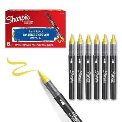 Sharpie Markery akrylowe ��te 6 szt.